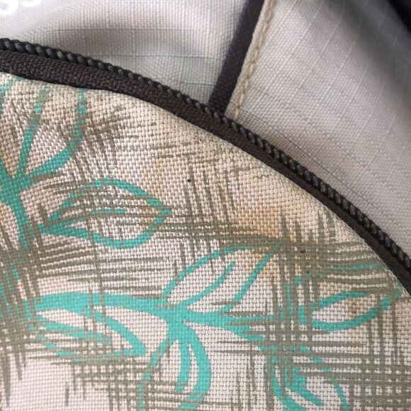 SwissGear by Wenger Durable Comfort Fit Gray Teal Backpack Bookbag Nature Leaf - Picture 3 of 13